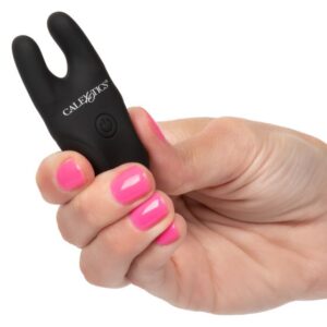 Vibrating Nipple Clamps with Remote Control - Black