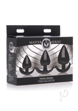 Triple Spades 3 Piece Anal Plug Set