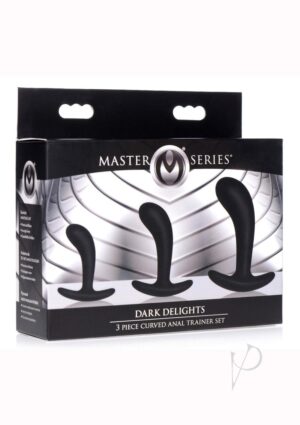 Dark Delights 3 Piece Curved Anal Trainer Set