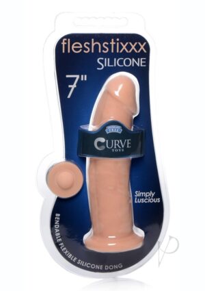 7 Inch Silicone Dildo - Vanilla