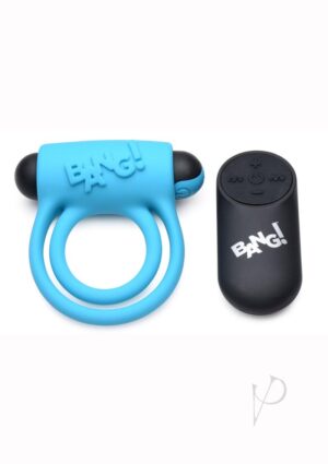 Vibrating Penis Ring & Bullet - Blue