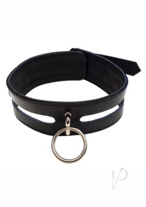 Fashion Bondage Sex Collar with O-Ring – Black