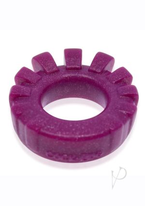 Lugged Non-Vibrating Penis Ring - Plum