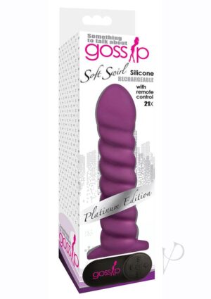 Gossip Soft Swirl Vibrator Purple