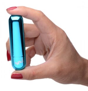 Vibrating Metallic Bullet Vibrator - Blue