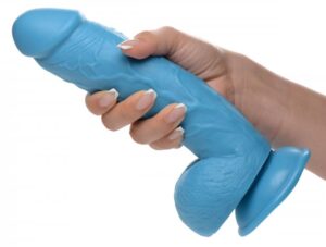 Dildo with Balls - Blue