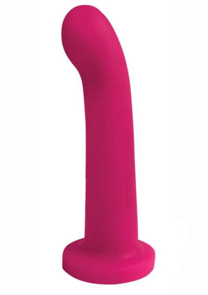 Rechargeable Suction Cup Dildo - Magenta