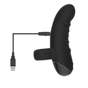 Rechargeable Silicone Curved Finger Vibrator
