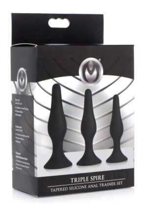 Triple Spire Tapered Silicone Anal Trainer Set