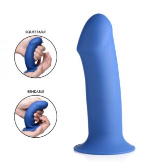 Phallic Silicone Dildo - Blue