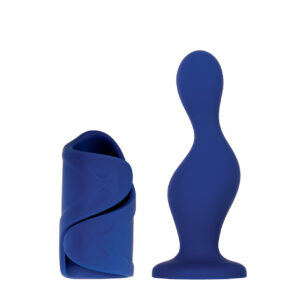 Dildo and Vibrating Masturbator - Blue