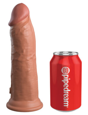 Dual Dense Cock 8 Silicone Dildo - Tan