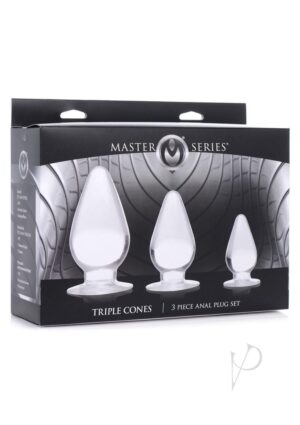 Triple Cones 3 Piece Anal Plug Set