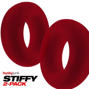 Non-Vibrating Penis Ring 2pk - Cherry Ice