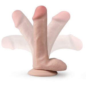 Posable Realistic Dildo With Balls - Vanilla