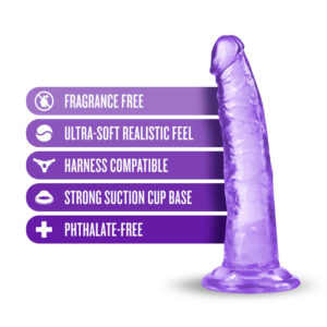 Suction Cup Dildo - Purple