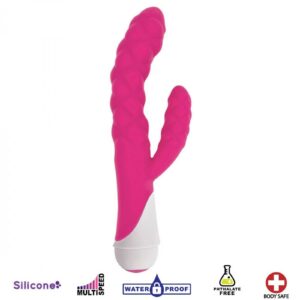 Silicone Rabbit Vibrator - Pink