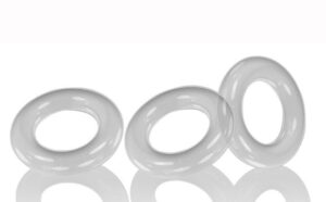 Non-Vibrating Penis Rings 3pk - Clear