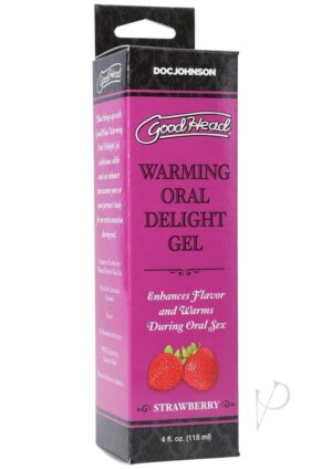 Warming Lubricant Gel Strawberry 4oz