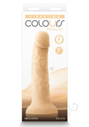 Vibrating Dildo 7 inches - White