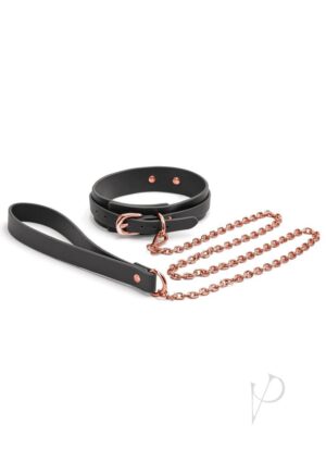 Couture Sex Collar And Leash Black