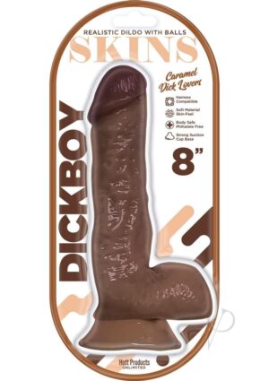 8 inches Suction Cup Dildo - Caramel