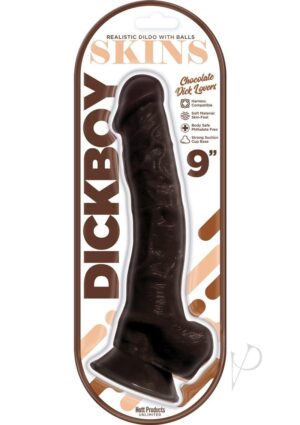 9 inches Suction Cup Dildo - Chocolate