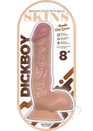 8 inches Suction Cup Dildo - Vanilla