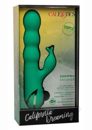 Rechargeable Silicone Vibrator – Green