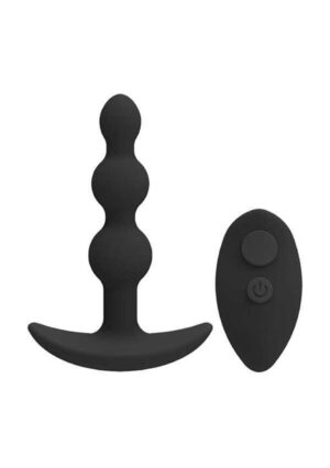 Remote Control Vibrating Butt Plug Black