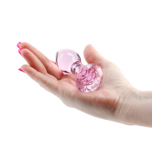 Glass Butt Plug Pink