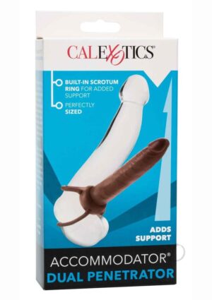 Penis Ring with Butt Plug Brown