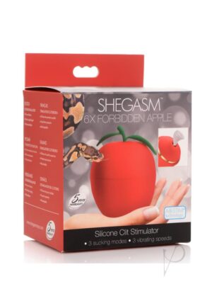 Apple Clitoral Sucking Vibrator Red