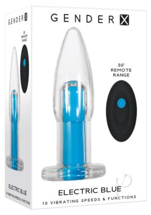 Vibrator with Remote Control – Clear/ Blue