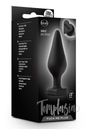 Temptasia Fuck Me Butt Plug Black