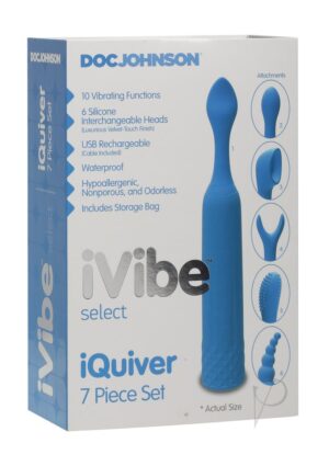 Silicone Vibrator Set Periwinkle Blue