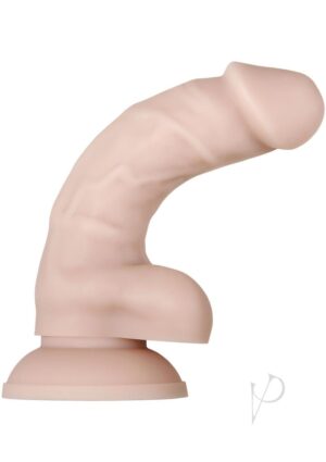 Real Supple Silicone Dildo Poseable 6 inches Light