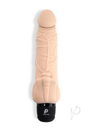 Vibrator With Clit Stim 7 inches Nude