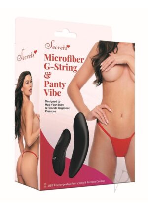 Sk Microfibe Gstring Panty Vibe Os Red SKU #