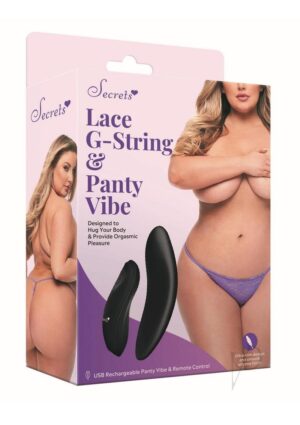 Sk Lace Gstring Panty Vibe Qs Purple