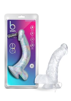 Luster Suction Cup Dildo - Clear