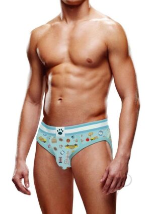 Prowler Nyc Brief Lg Blu/wht