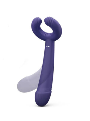 Vibrator Double Penetration Toy– Moonlight Indigo