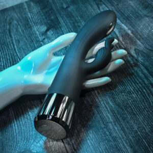 Silicone G-spot Rabbit Vibrator Black