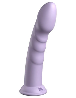 Silicone Big Dildo With Suction Cup Lavender