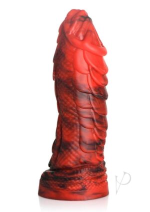 Red Scaly Silicone Dildo