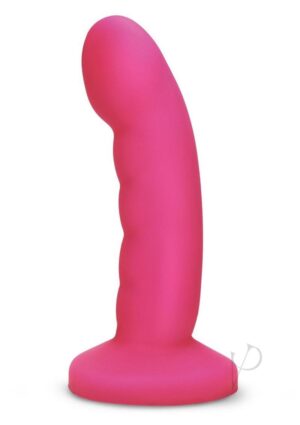 Silicone Rechargeable Vibrating Dildo – Hot Pink