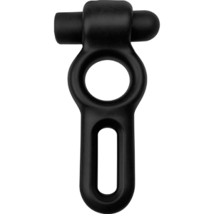 Silicone Vibrating Penis Ring Black