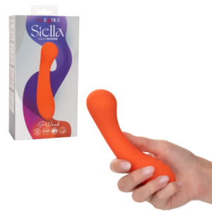 Curved G-Spot Wand Vibrator - Orange