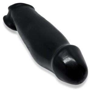 Girthy Thick Rubbery Male Penis Extender - Black